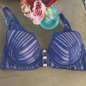 Victoria's Secret Padded Push-up Bra In Navy Blue